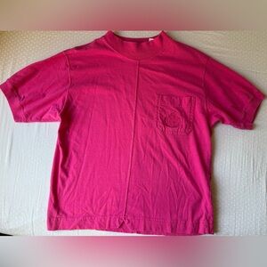 Vintage Hot Pink T-Shirt with Pocket